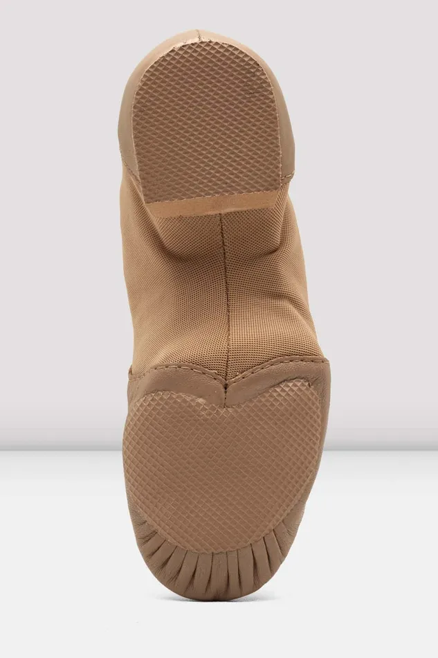 Childrens NeoFlex Slip On Leather Jazz Shoes Tan Leather Children Jazz Bloch