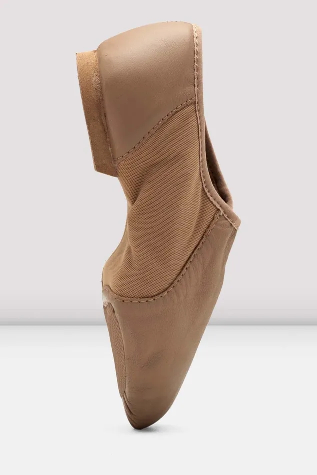 Childrens NeoFlex Slip On Leather Jazz Shoes Tan Leather Children Jazz Bloch
