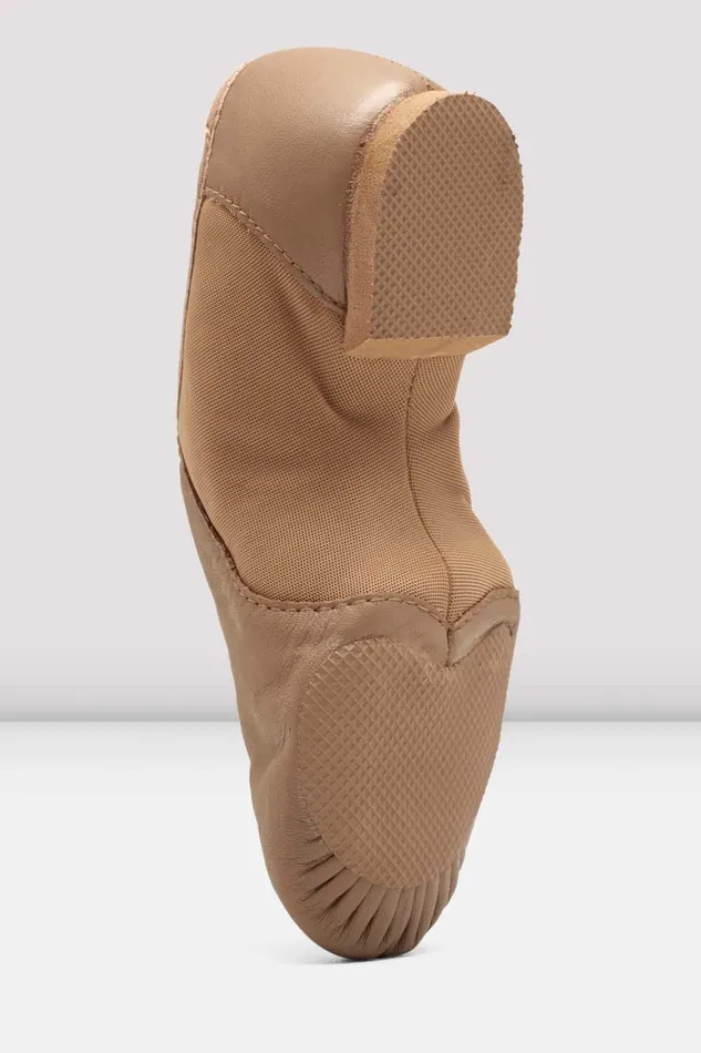 Childrens NeoFlex Slip On Leather Jazz Shoes Tan Leather Children Jazz Bloch