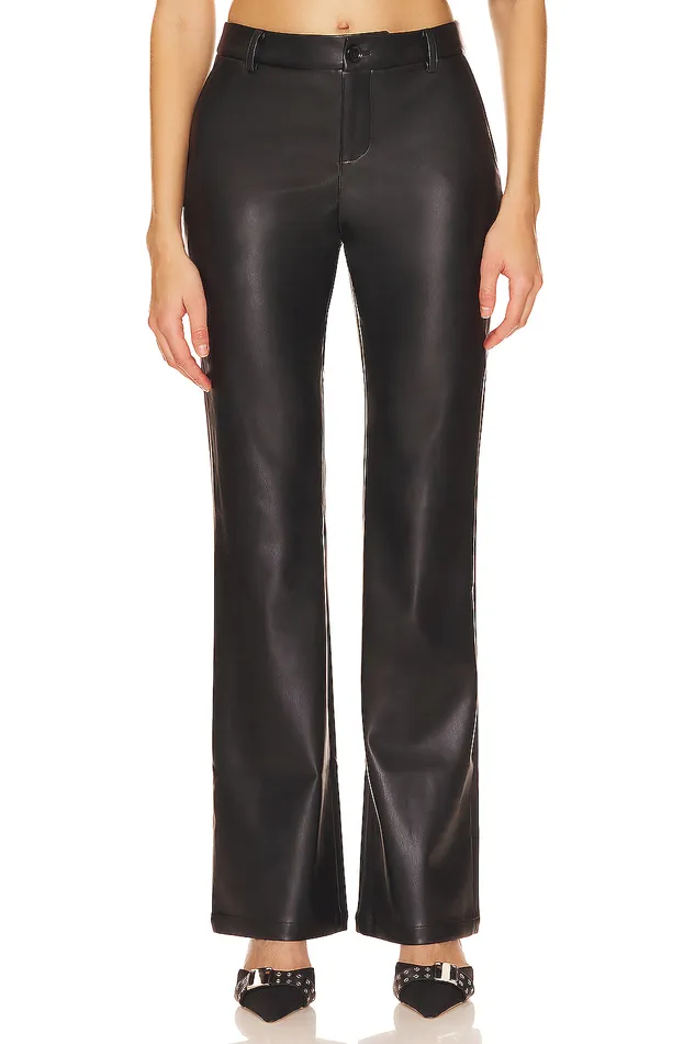 Christine Flare Pants Black Women Lovers and Friends Leather