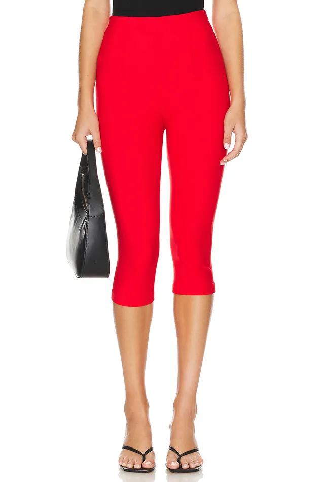 Cindy Cropped Capri Pant Red Women Lovers and Friends Pants
