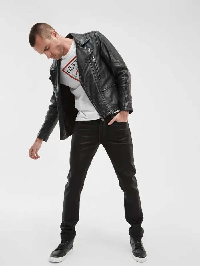 Coated Tapered Jeans Jet Black Coated Men Jeans and Denim GUESS Coated Tapered Jeans Jet Black Coated Men Jeans and Denim GUESS