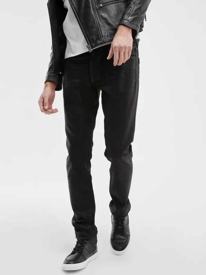 Coated Tapered Jeans Jet Black Coated Men Jeans and Denim GUESS Coated Tapered Jeans Jet Black Coated Men Jeans and Denim GUESS