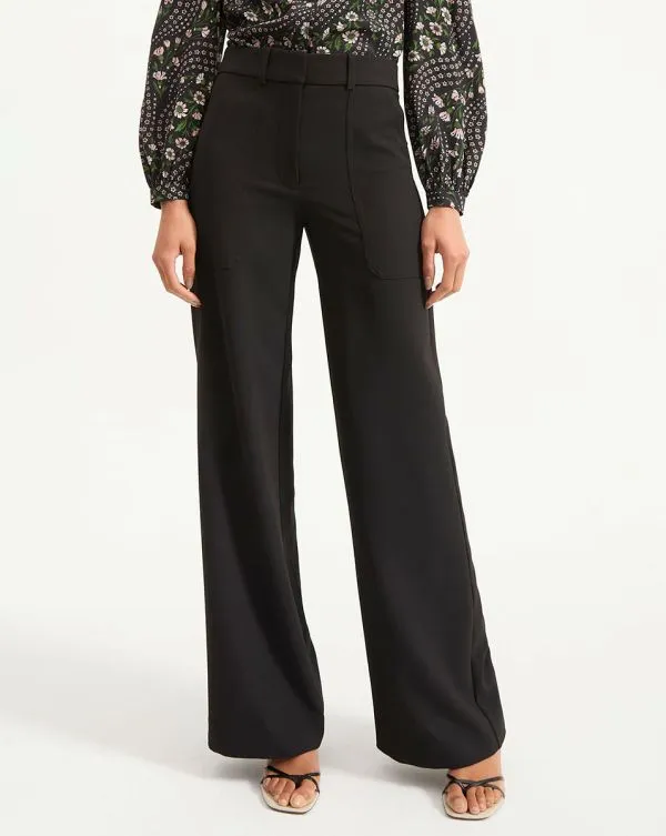 Cole WideLeg Pant Black Women Veronica Beard Pants Cole WideLeg Pant Black Women Veronica Beard Pants