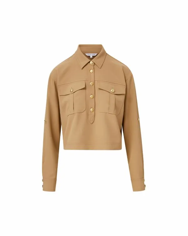 Colvin Top Khaki Women Veronica Beard Tops Colvin Top Khaki Women Veronica Beard Tops