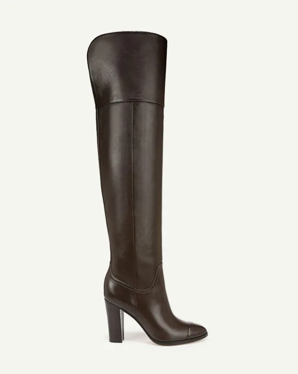 Conrad OverTheKnee Boot Espresso Women Veronica Beard Shoes