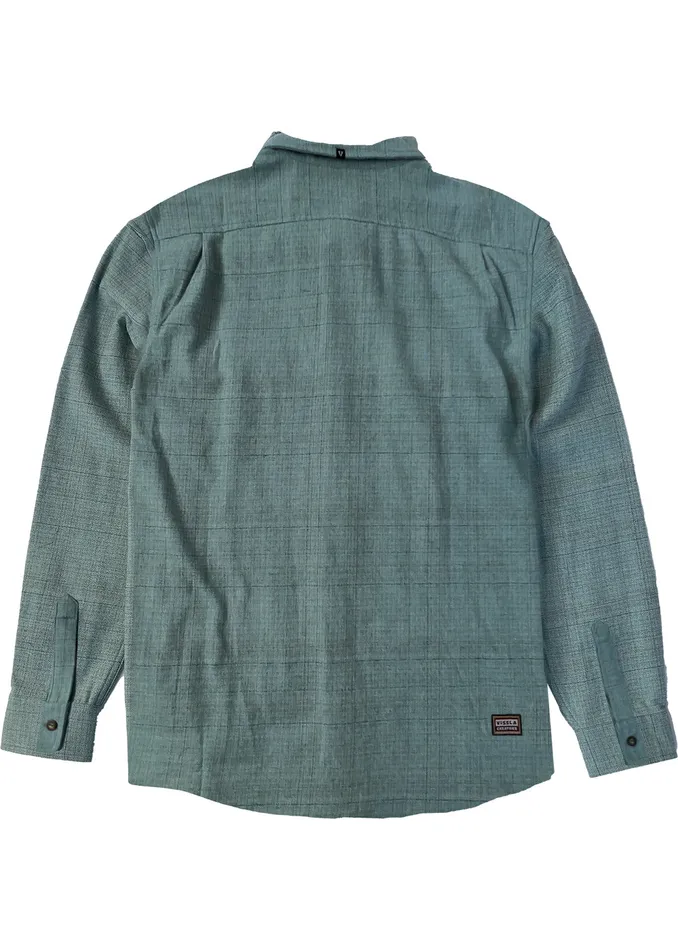 Creators Norte Eco Ls Flannel Smokey Jade Men Shirts and Flannels Vissla