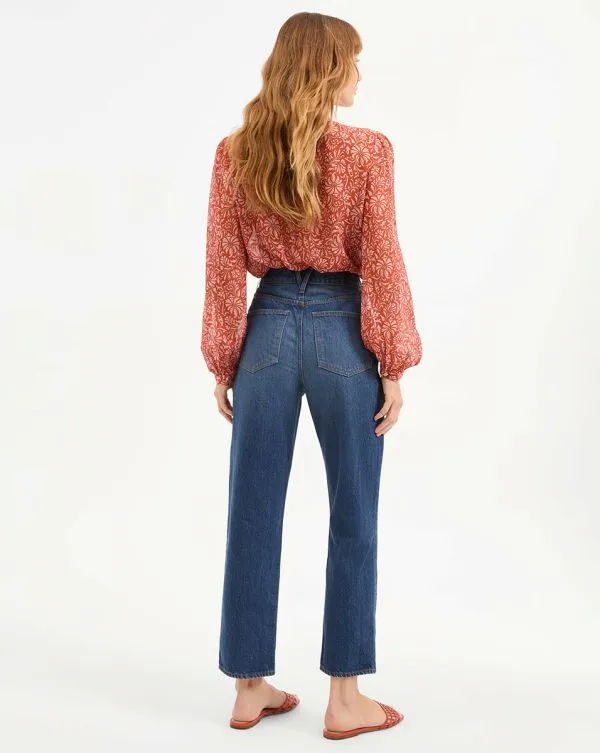 Daniela StraightLeg Jean Bright Blue Women Veronica Beard Jeans Daniela StraightLeg Jean Bright Blue Women Veronica Beard Jeans