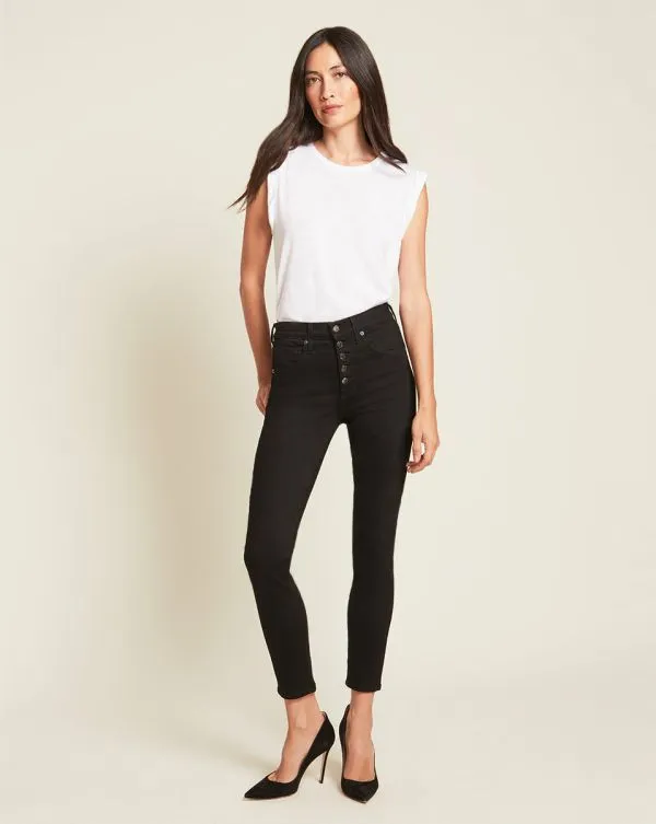 Debbie AnkleCrop Skinny Jean Onyx Women Veronica Beard Jeans
