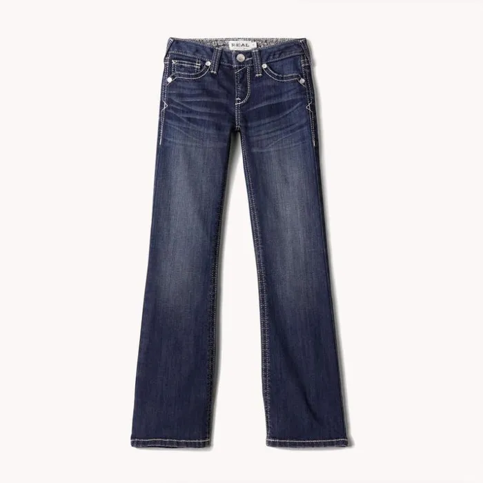 Denim Kids Ariat REAL Brianna Boot Cut Jean Naomi Denim Kids Ariat REAL Brianna Boot Cut Jean Naomi