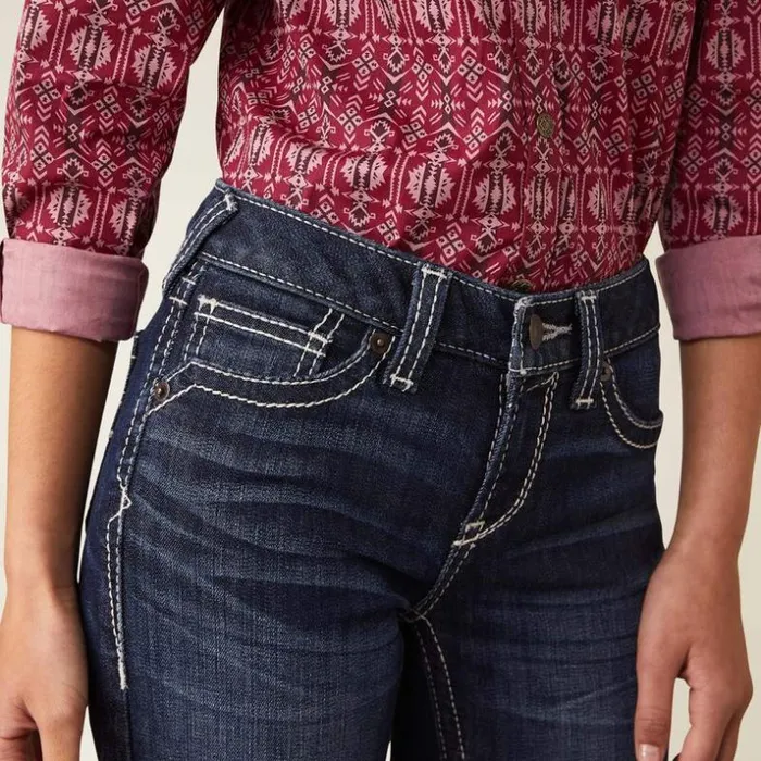 Denim Kids Ariat REAL Brianna Boot Cut Jean Naomi Denim Kids Ariat REAL Brianna Boot Cut Jean Naomi
