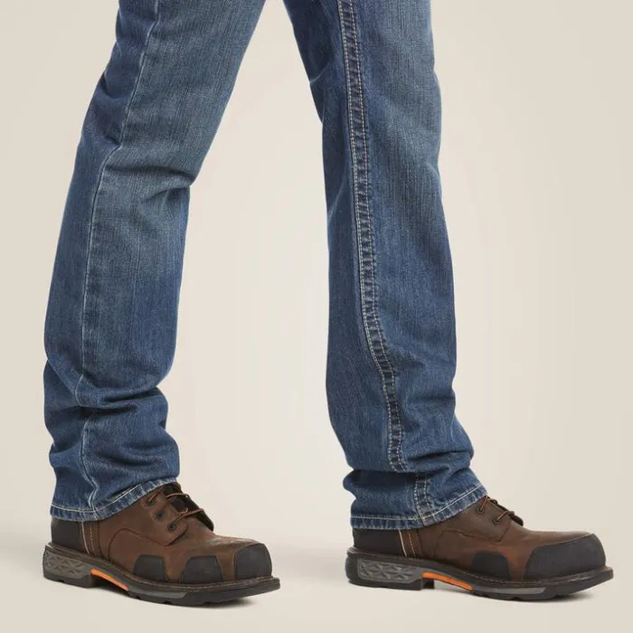 Denim Men Ariat FR M4 Relaxed Boundary Boot Cut Jean Clay