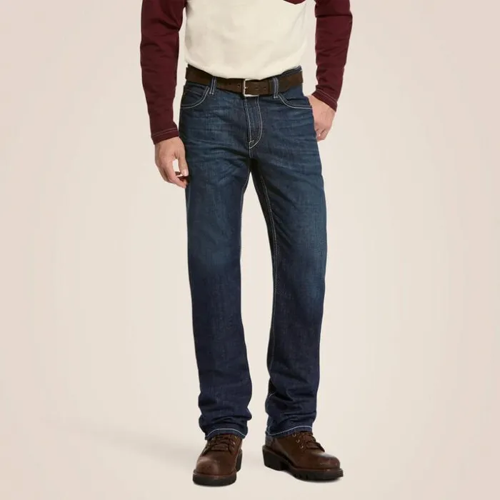 Denim Men Ariat FR M4 Relaxed DuraStretch Lineup Stackable Straight Leg Jean Platinum Denim Men Ariat FR M4 Relaxed DuraStretch Lineup Stackable Straight Leg Jean Platinum