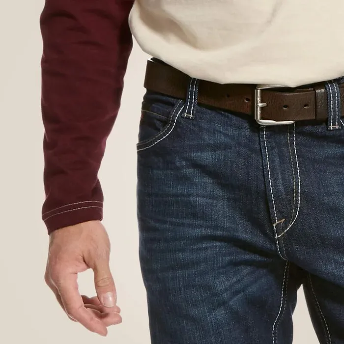 Denim Men Ariat FR M4 Relaxed DuraStretch Lineup Stackable Straight Leg Jean Platinum Denim Men Ariat FR M4 Relaxed DuraStretch Lineup Stackable Straight Leg Jean Platinum