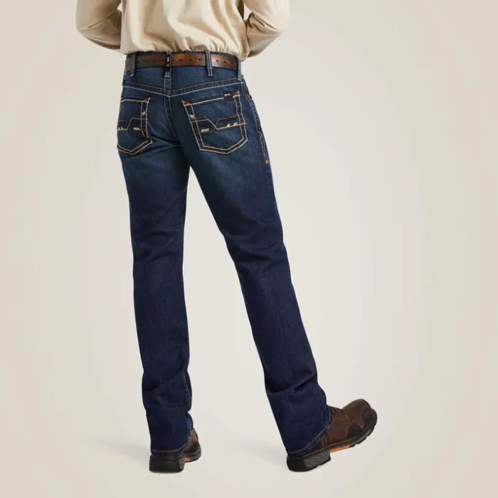 Denim Men Ariat FR M4 Relaxed DuraStretch Stillwell Boot Cut Jean Calder