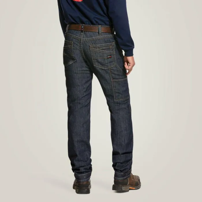Denim Men Ariat FR M4 Relaxed Stretch Duralight Workhorse Stackable Straight Leg Jean Dark Washrinse Denim Men Ariat FR M4 Relaxed Stretch Duralight Workhorse Stackable Straight Leg Jean Dark Washrinse