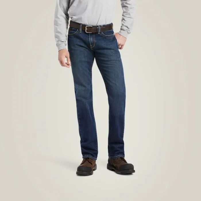 Denim Men Ariat FR M7 Slim DuraStretch Basic Straight Jean Shale