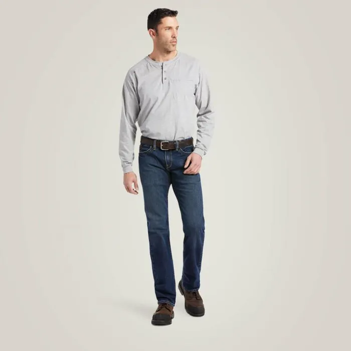 Denim Men Ariat FR M7 Slim DuraStretch Basic Straight Jean Shale