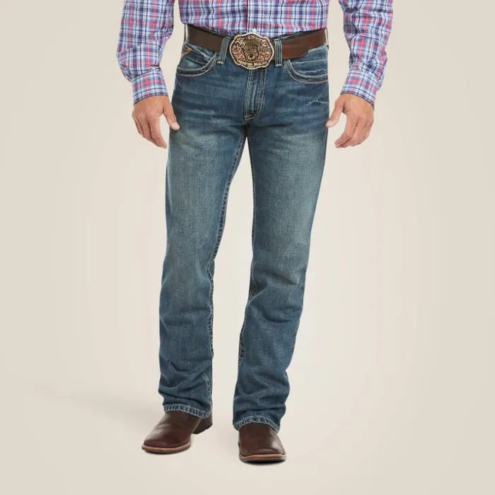 Denim Men Ariat M4 Low Rise Boundary Boot Cut Jean Gulch