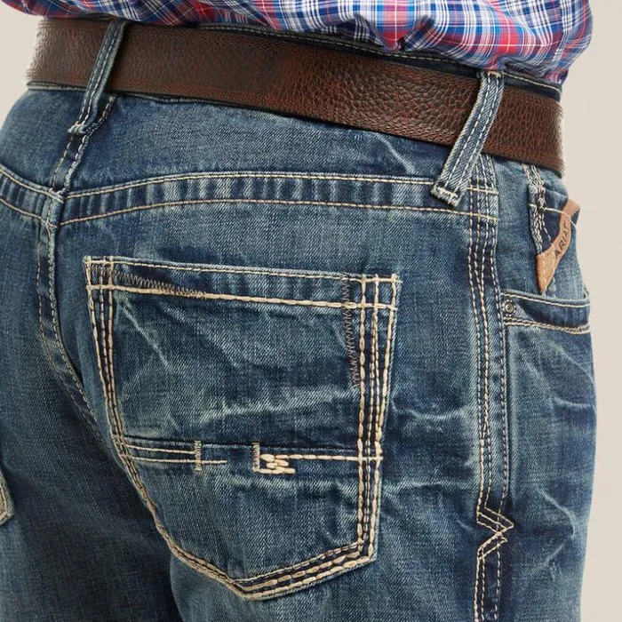 Denim Men Ariat M4 Low Rise Boundary Boot Cut Jean Gulch Denim Men Ariat M4 Low Rise Boundary Boot Cut Jean Gulch