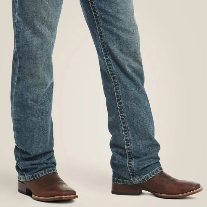 Denim Men Ariat M4 Low Rise Boundary Boot Cut Jean Gulch Denim Men Ariat M4 Low Rise Boundary Boot Cut Jean Gulch