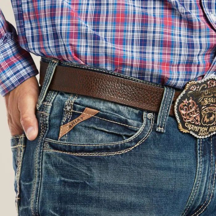 Denim Men Ariat M4 Low Rise Boundary Boot Cut Jean Gulch Denim Men Ariat M4 Low Rise Boundary Boot Cut Jean Gulch