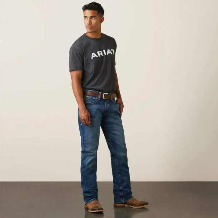 Denim Men Ariat M4 Relaxed Ranger Straight Jean Heath Denim Men Ariat M4 Relaxed Ranger Straight Jean Heath