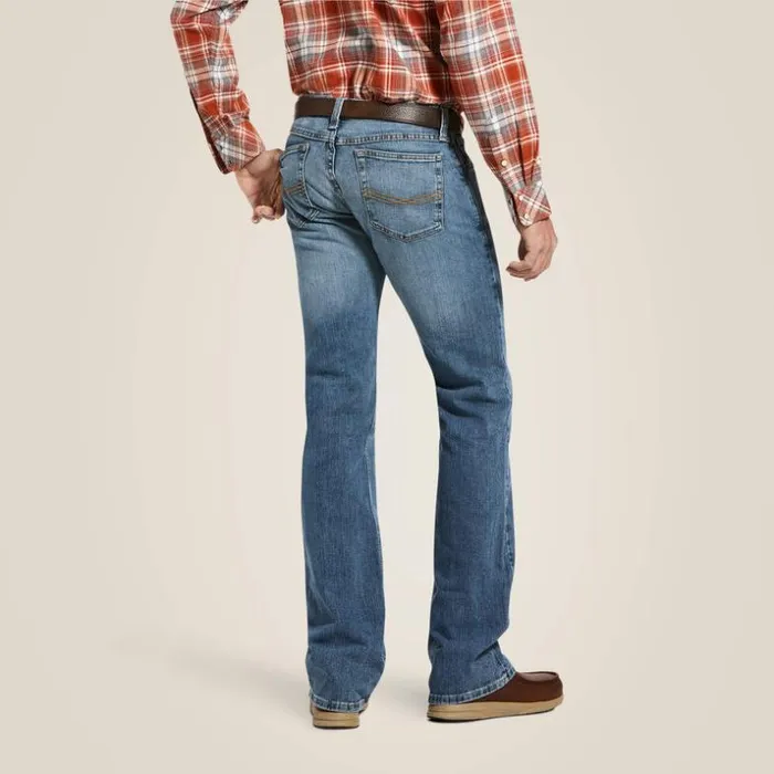 Denim Men Ariat M7 Rocker Stretch Legacy Boot Cut Jean Drifter Denim Men Ariat M7 Rocker Stretch Legacy Boot Cut Jean Drifter