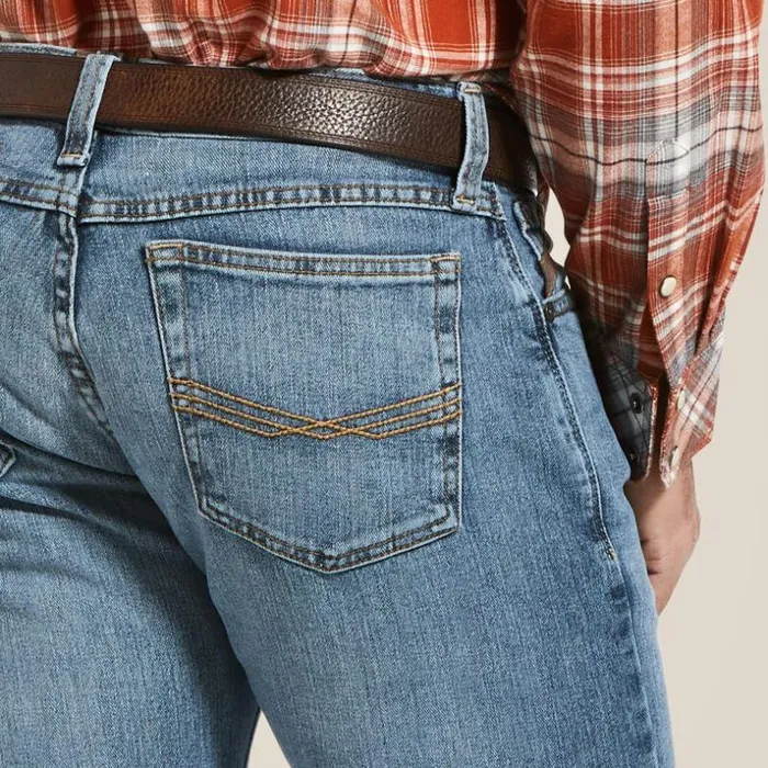 Denim Men Ariat M7 Rocker Stretch Legacy Boot Cut Jean Drifter Denim Men Ariat M7 Rocker Stretch Legacy Boot Cut Jean Drifter