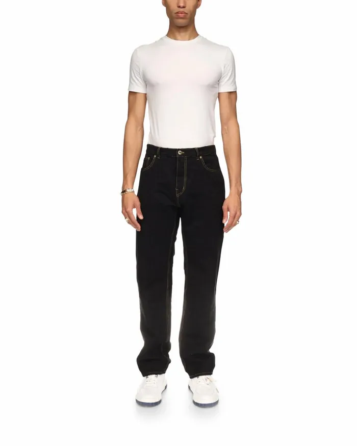Denim Men Casablanca Paris Jacquard Denim Jeans