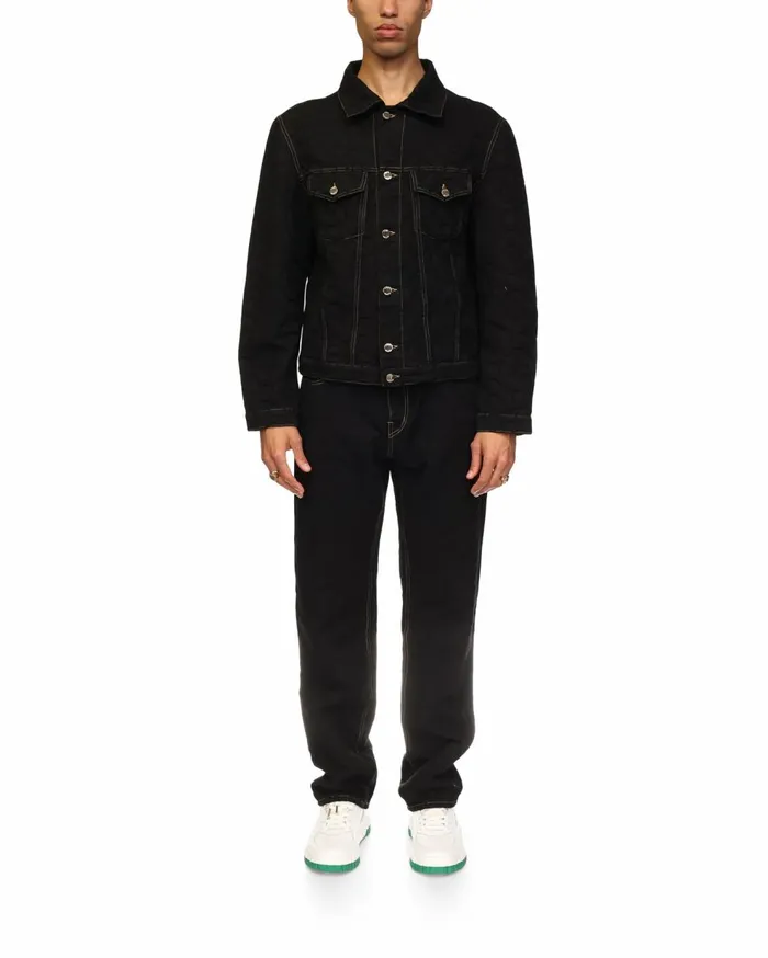 Denim Men Casablanca Paris Monogram Jacquard Denim Jacket
