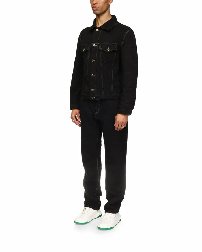 Denim Men Casablanca Paris Monogram Jacquard Denim Jacket