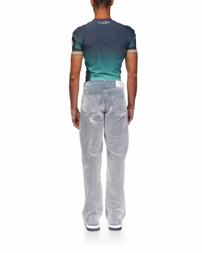 Denim Men Casablanca Paris Peach Texture Jeans