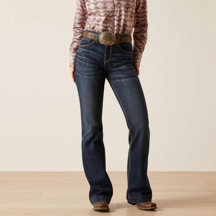 Denim Women Ariat High Rise Naz Slim Trouser Jean Florida