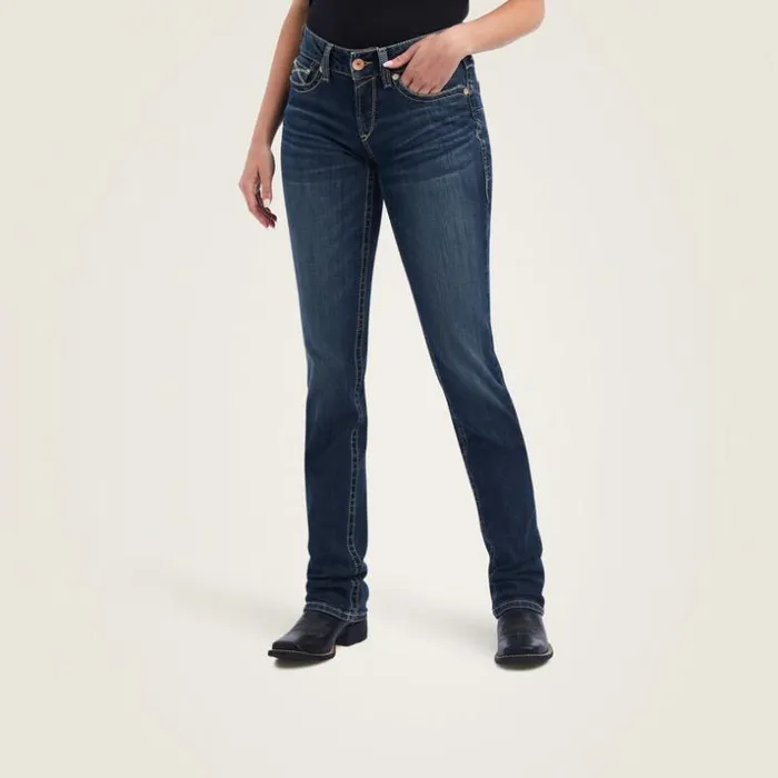 Denim Women Ariat REAL Freesia Straight Jean Pasadena