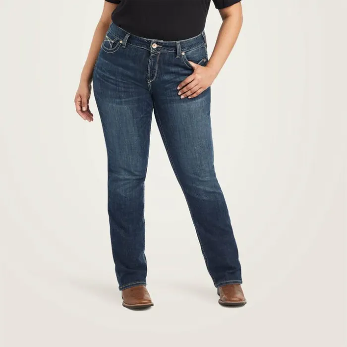 Denim Women Ariat REAL Freesia Straight Jean Pasadena