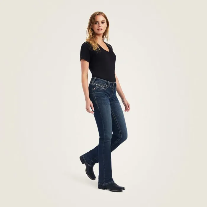 Denim Women Ariat REAL Freesia Straight Jean Pasadena