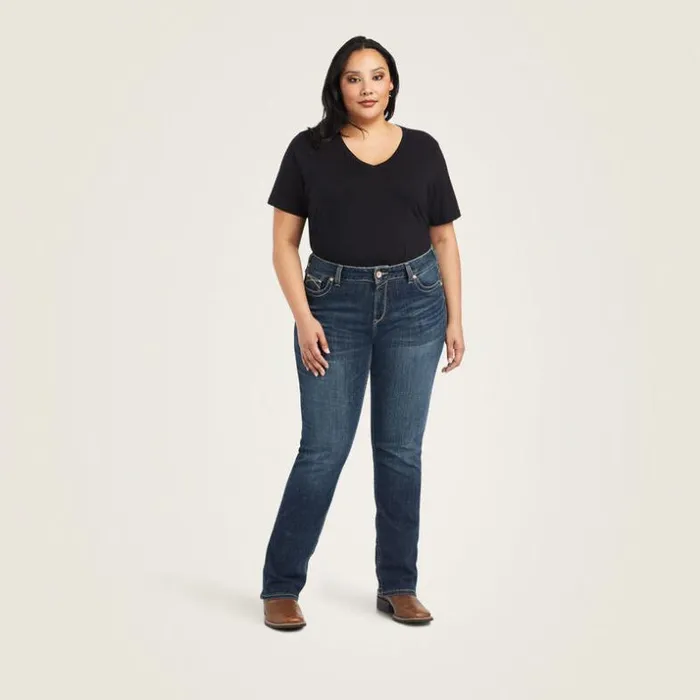 Denim Women Ariat REAL Freesia Straight Jean Pasadena