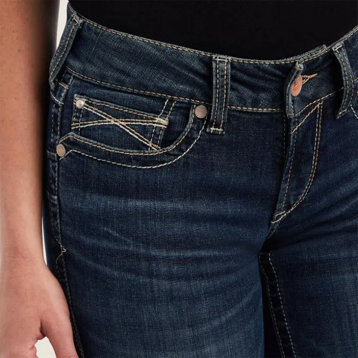 Denim Women Ariat REAL Freesia Straight Jean Pasadena