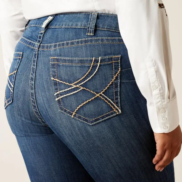 Denim Women Ariat REAL Mid Rise Everlee Straight Jean Irvine Denim Women Ariat REAL Mid Rise Everlee Straight Jean Irvine