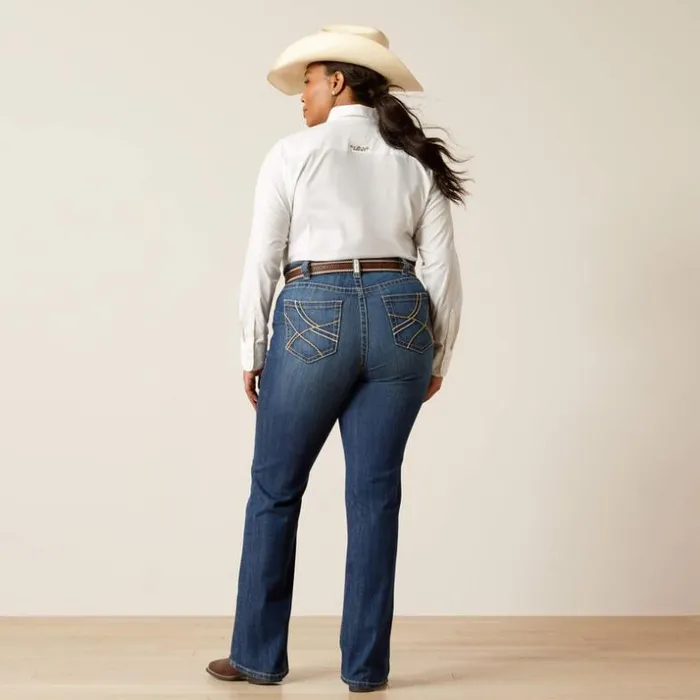 Denim Women Ariat REAL Mid Rise Everlee Straight Jean Irvine Denim Women Ariat REAL Mid Rise Everlee Straight Jean Irvine