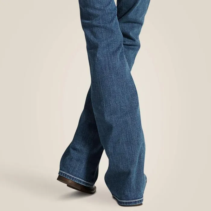 Denim Women Ariat REAL Mid Rise Stretch Whipstitch Boot Cut Jean Rainstorm Denim Women Ariat REAL Mid Rise Stretch Whipstitch Boot Cut Jean Rainstorm