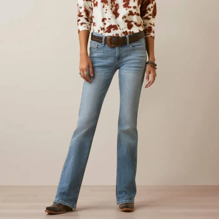 Denim Women Ariat REAL Perfect Rise Arrow Fit Penelope Boot Cut Jean Oklahoma Denim Women Ariat REAL Perfect Rise Arrow Fit Penelope Boot Cut Jean Oklahoma