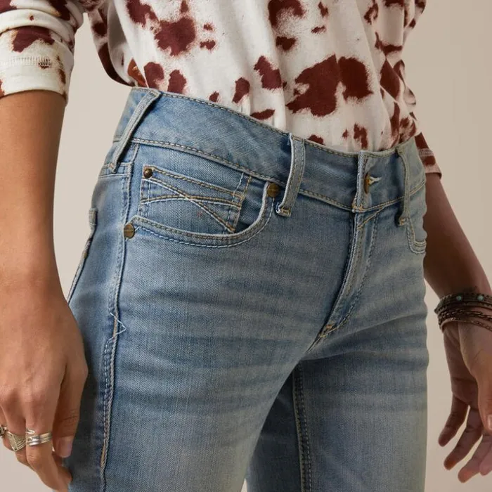 Denim Women Ariat REAL Perfect Rise Arrow Fit Penelope Boot Cut Jean Oklahoma