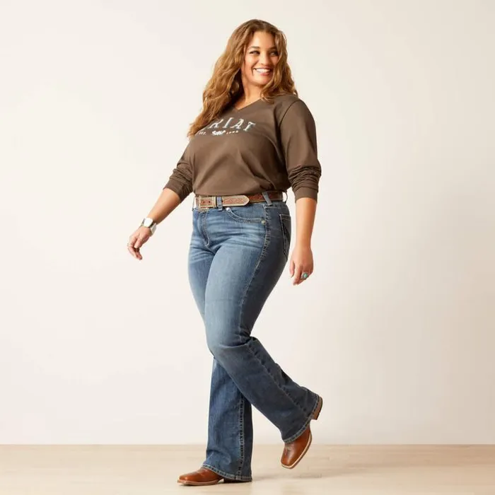 Denim Women Ariat REAL Perfect Rise Phoebe Boot Cut Jean Canadian Denim Women Ariat REAL Perfect Rise Phoebe Boot Cut Jean Canadian
