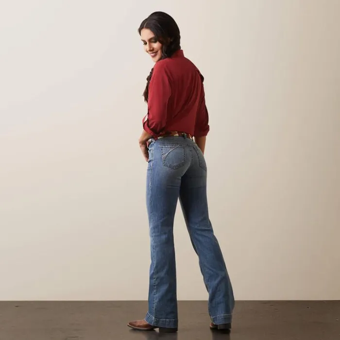 Denim Women Ariat Trouser Perfect Rise Angelina Wide Leg Jean Alabama Denim Women Ariat Trouser Perfect Rise Angelina Wide Leg Jean Alabama