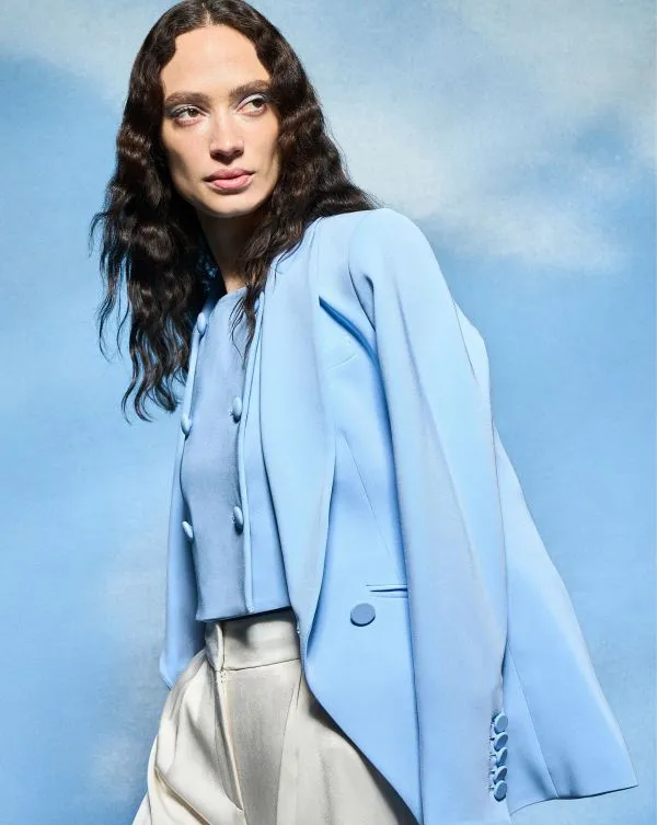 Diego Dickey Jacket Blue Sky Women Veronica Beard Jackets and Outerwear Diego Dickey Jacket Blue Sky Women Veronica Beard Jackets and Outerwear