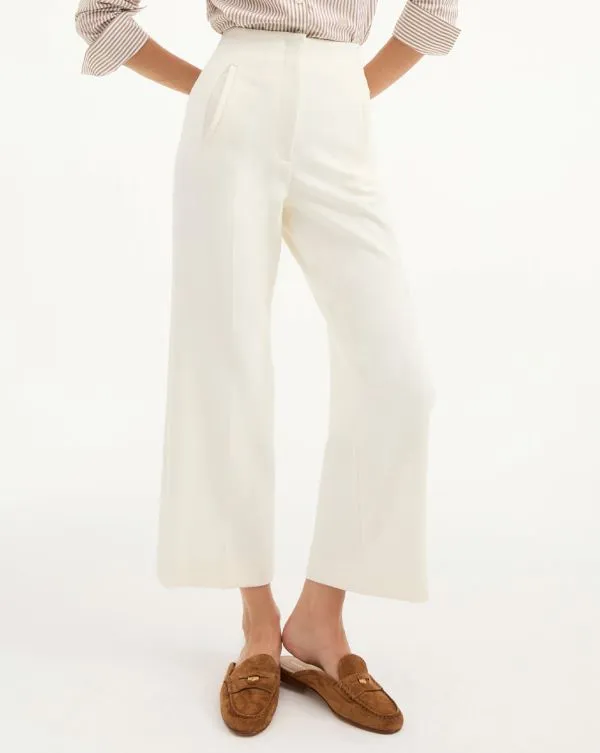 Dova HighWaisted Pant Offwhite Women Veronica Beard Pants Dova HighWaisted Pant Offwhite Women Veronica Beard Pants