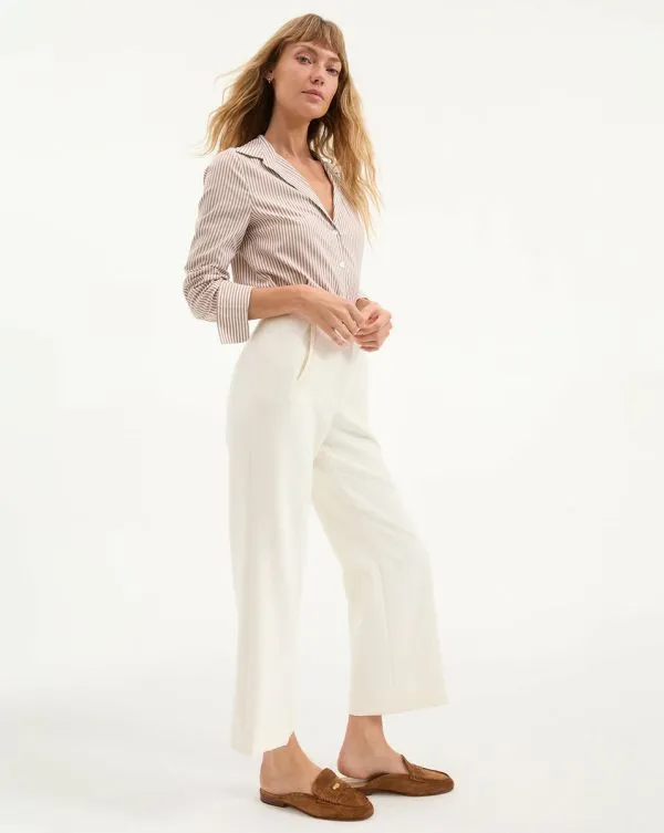 Dova HighWaisted Pant Offwhite Women Veronica Beard Pants Dova HighWaisted Pant Offwhite Women Veronica Beard Pants