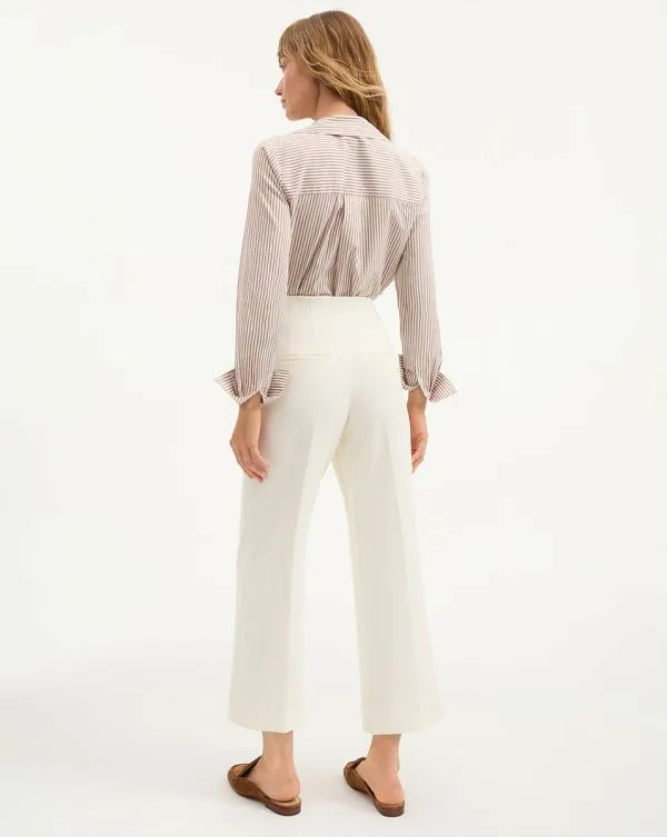 Dova HighWaisted Pant Offwhite Women Veronica Beard Pants Dova HighWaisted Pant Offwhite Women Veronica Beard Pants